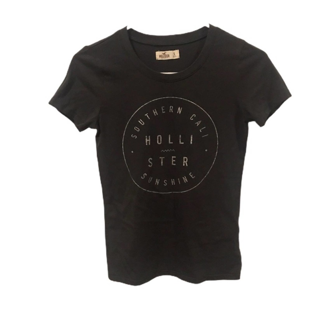 Hollister Short Sleeve Tops Tees Shirt Gray Small